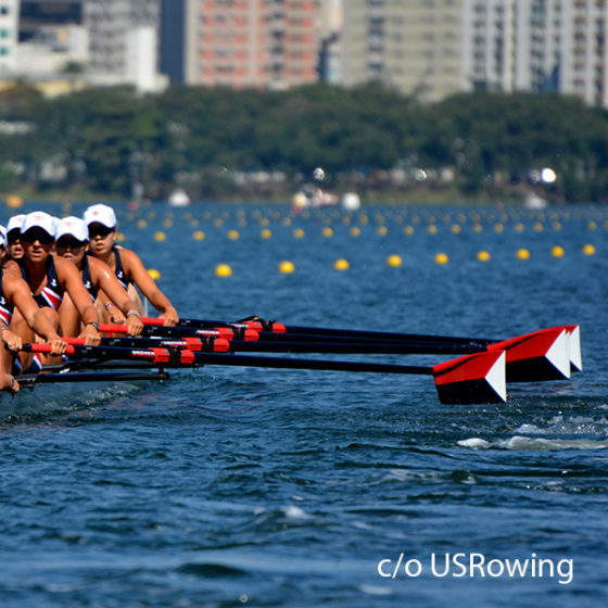 Winning Jr. Worlds Medals with Dreher Oars