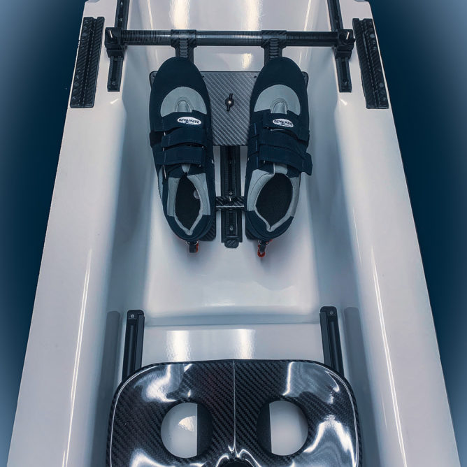 Foot Stretchers & ShoesHex Tube Carbon Foot Stretcher Durham Boat Company